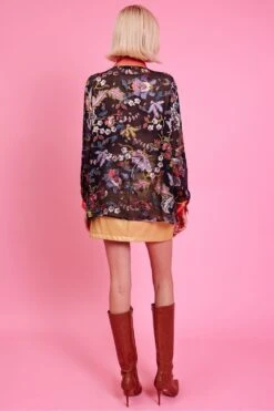 JAYLEY Aspen Silk Blend Blouse -Long Maxi Dress Sales Store jayley aspen silk blend blouse p14453 95393 image