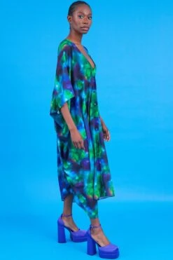 JAYLEY Cleo Silk Blend Oversized Maxi Kimono -Long Maxi Dress Sales Store jayley cleo silk blend oversized maxi kimono p14313 93788 image
