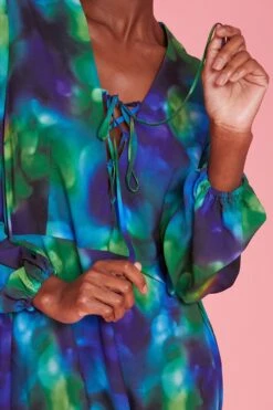 JAYLEY Cleo Silk Blend Oversized Maxi Shift Dress -Long Maxi Dress Sales Store jayley cleo silk blend oversized maxi shift dress p13653 92575 image