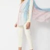 JAYLEY Pink Luxury Cashmere Silk Blend Wrap