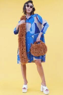 JAYLEY Pleated Bounce Mini Dress