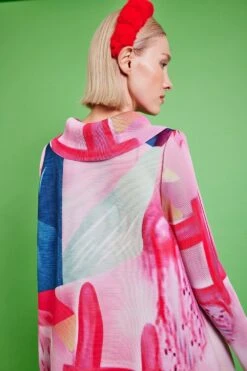 JAYLEY Pleated Maxi Dress With Classic Style Collar -Long Maxi Dress Sales Store jayley pleated maxi dress with classic style collar p14572 96294 image