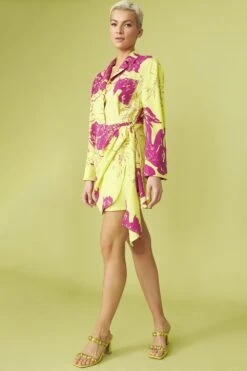 JAYLEY Rayon Blend Sienna Floral Mini Shirt Dress -Long Maxi Dress Sales Store jayley rayon blend sienna floral mini shirt dress p12978 87938 image