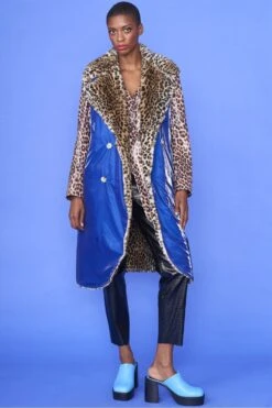 JAYLEY Reversible Animal Print Gilet -Long Maxi Dress Sales Store jayley reversible animal print gilet p12901 87409 image