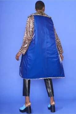 JAYLEY Reversible Animal Print Gilet -Long Maxi Dress Sales Store jayley reversible animal print gilet p12901 87410 image