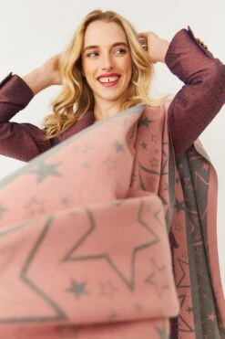 JAYLEY Star Design Cashmere Blend Scarf -Long Maxi Dress Sales Store jayley star design cashmere blend scarf p11211 78350 image