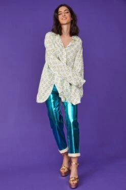 JAYLEY Sustainable Rose Petal Blouse