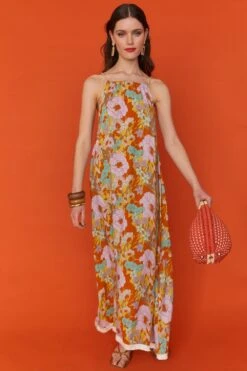 Best Seller -Long Maxi Dress Sales Store jayley sustainable rose petal maxi dress p12070 83451 image
